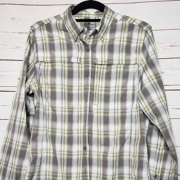 L.L. Bean Plaid Button Down Shirt - Picture 2 of 13